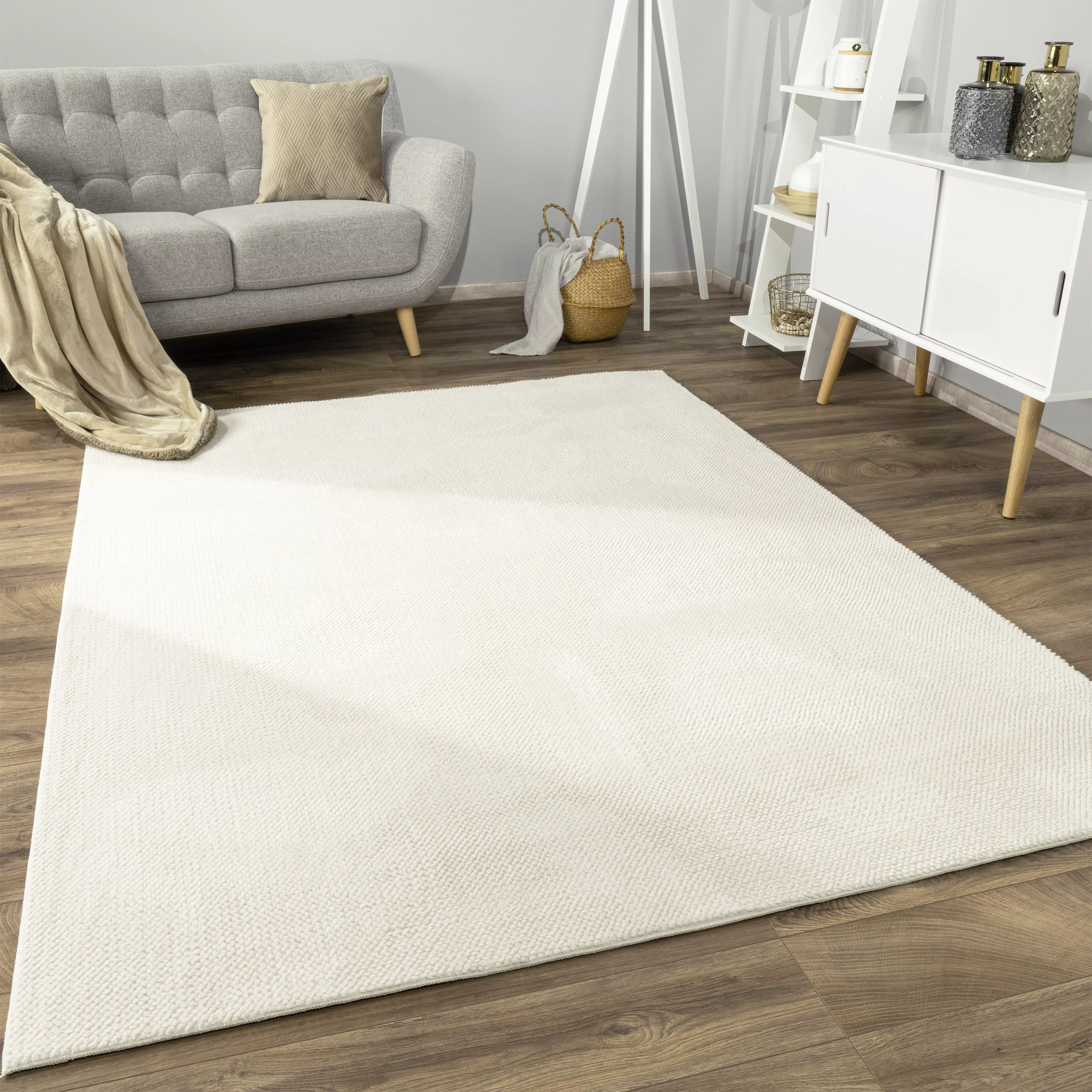 Paco Home Teppich »Sevilla 521«, rechteckig, 16 mm Höhe, Kurzflor, Uni Farb günstig online kaufen
