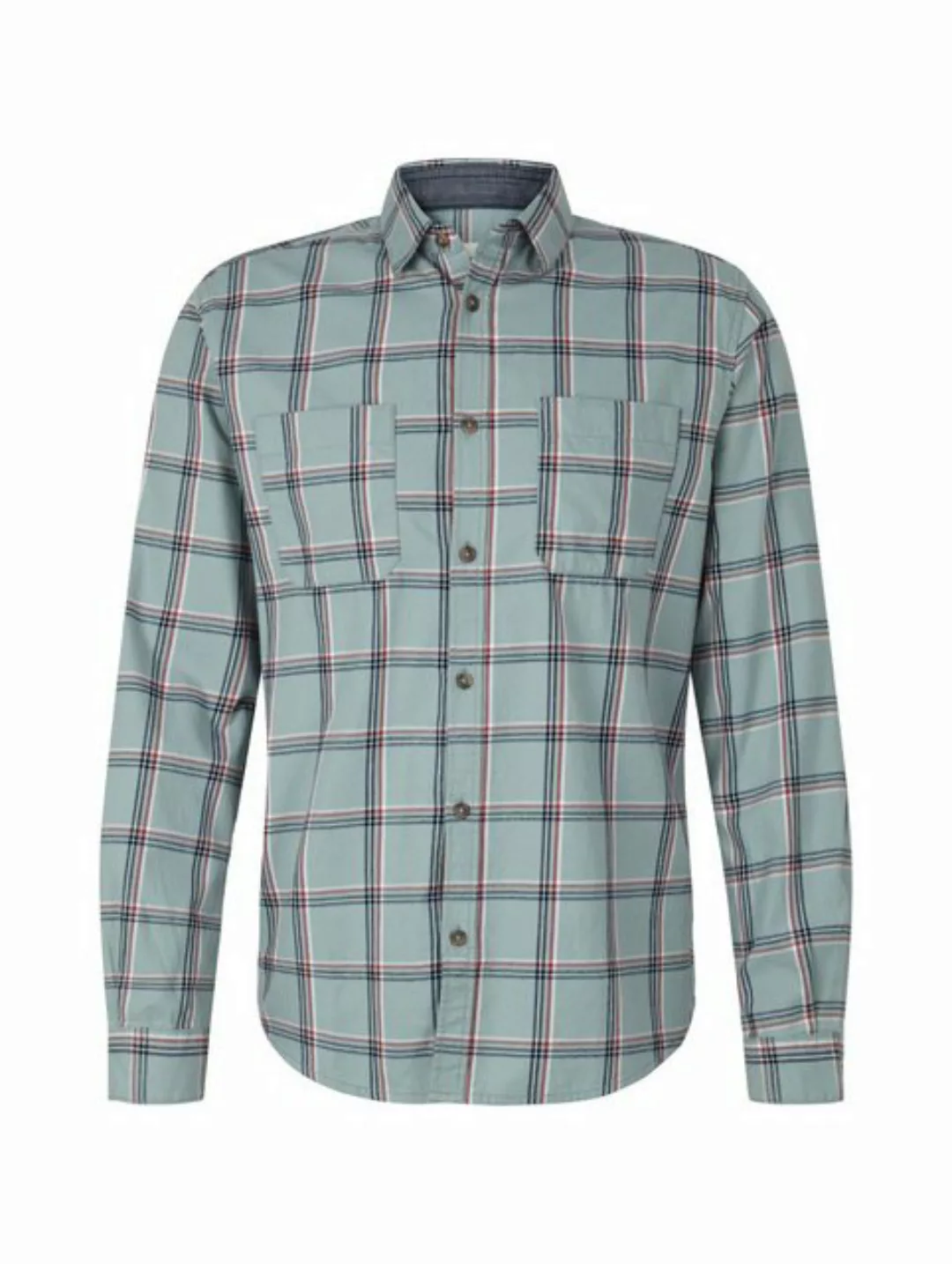 Tom Tailor Herren Langarm Hemd FLANELL CHECKED - Regular Fit günstig online kaufen
