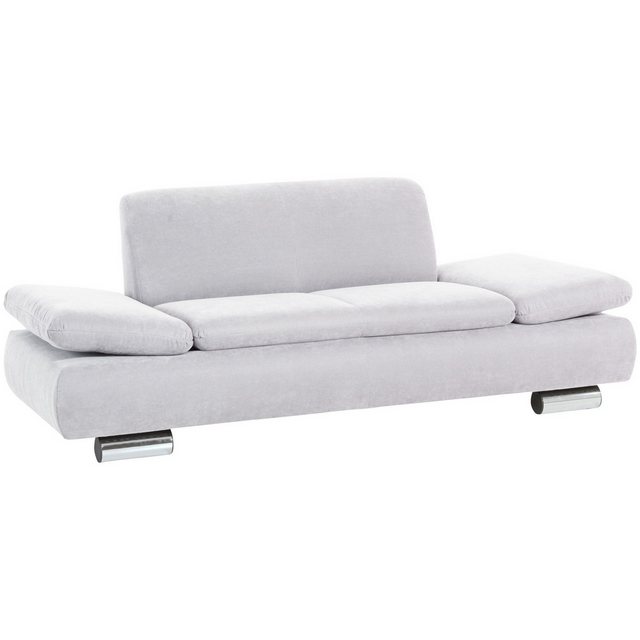 58 aufm Kessel Sofa 2-Sitzer Kaye Bezug Veloursstoff Metallfuß verchromt / günstig online kaufen