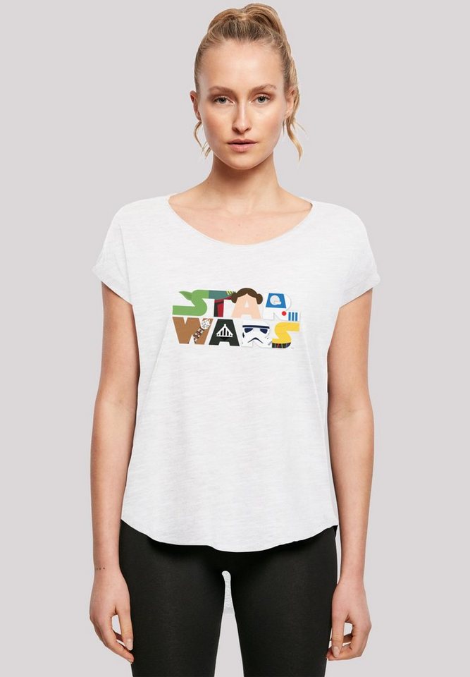 F4NT4STIC T-Shirt Star Wars Character Logo Print günstig online kaufen