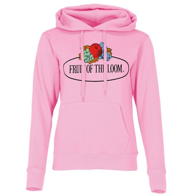 Fruit of the Loom Kapuzensweatshirt Damen Kapuzenpullover mit Vintage-Logo günstig online kaufen