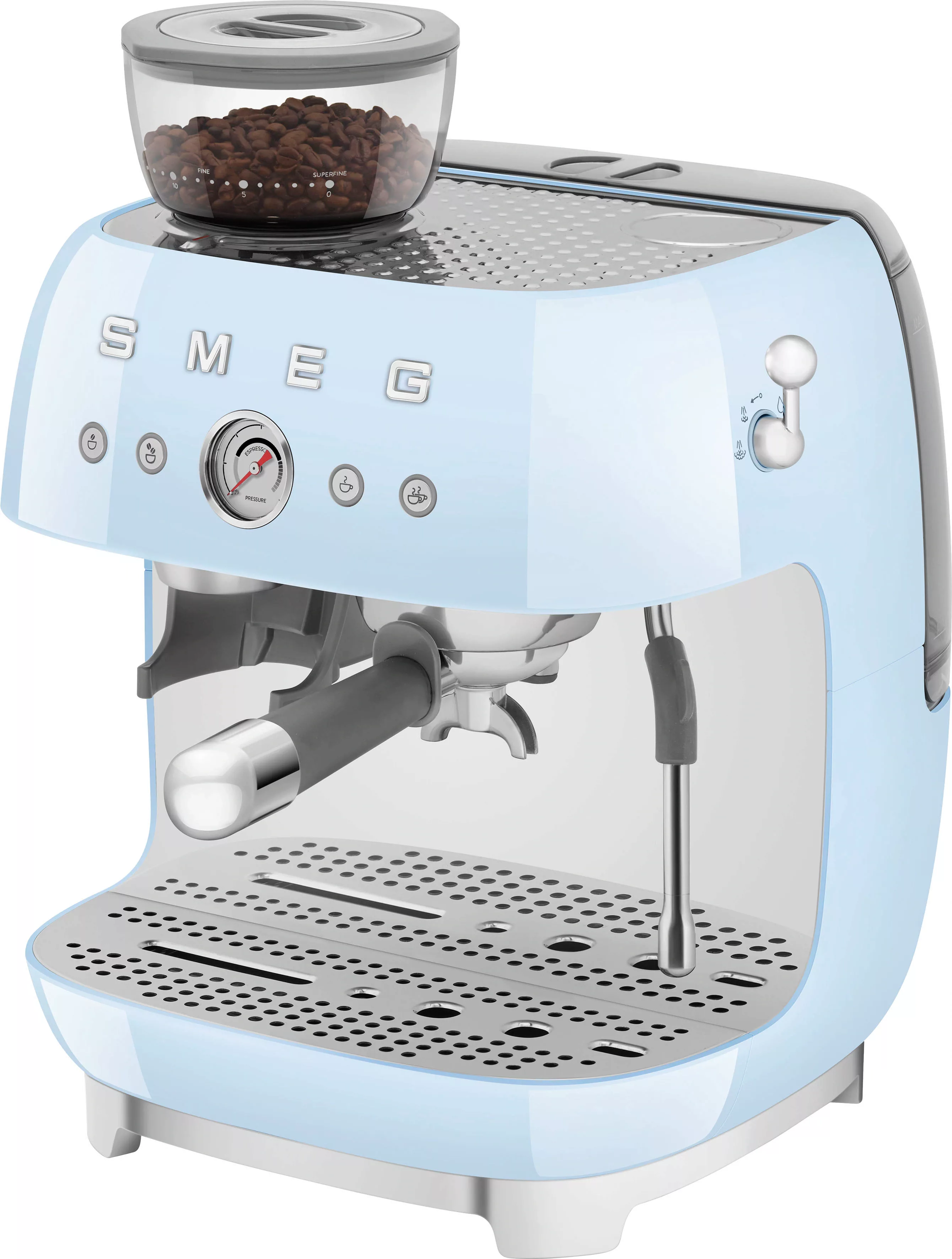 Smeg Espressomaschine »EGF03PBEU«, mit integrierter Kaffeemühle günstig online kaufen