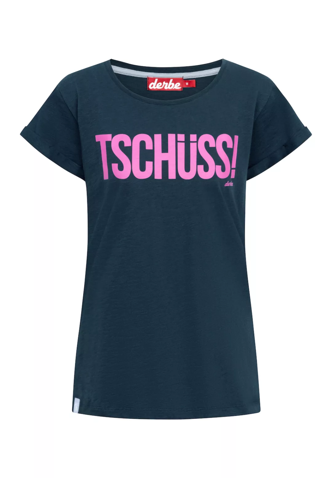 Derbe T-Shirt "Tschüss", Schriftzug, Nachhaltig, Organic Cotton günstig online kaufen