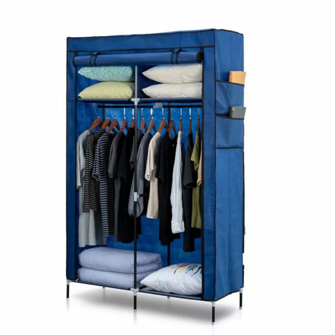 Herzberg Kleiderschrank Herzberg HG-8012: Aufbewahrungsschrank Blau günstig online kaufen