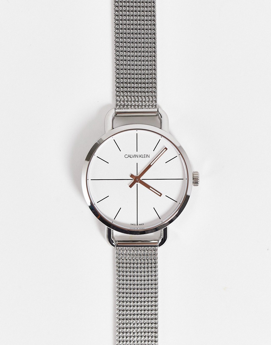 Calvin Klein – Uhr mit Netzarmband-Silber günstig online kaufen