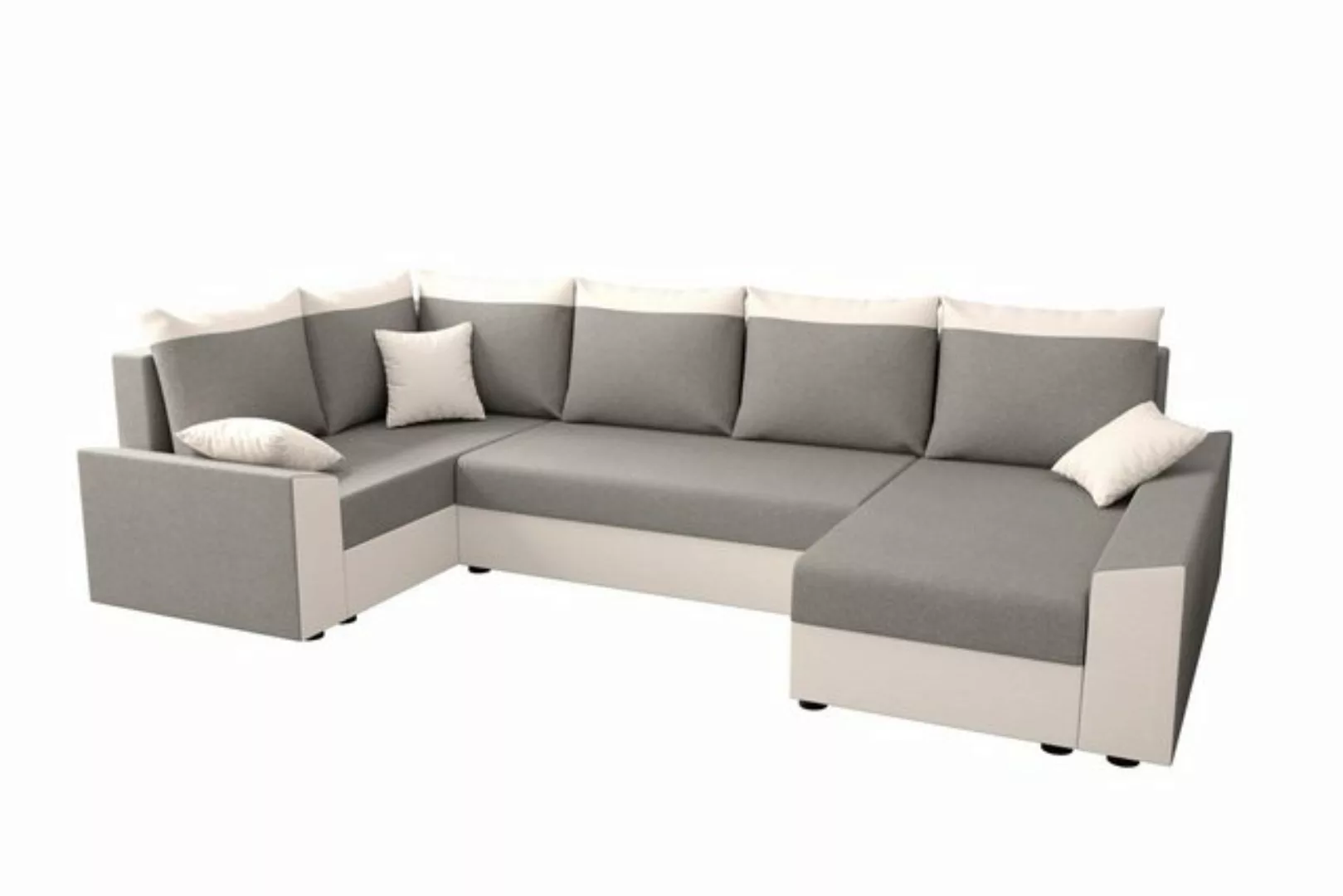 ALTDECOR Wohnlandschaft PAULI-LONG, Couch mit Schlaffunktion, Wohnzimmer - günstig online kaufen