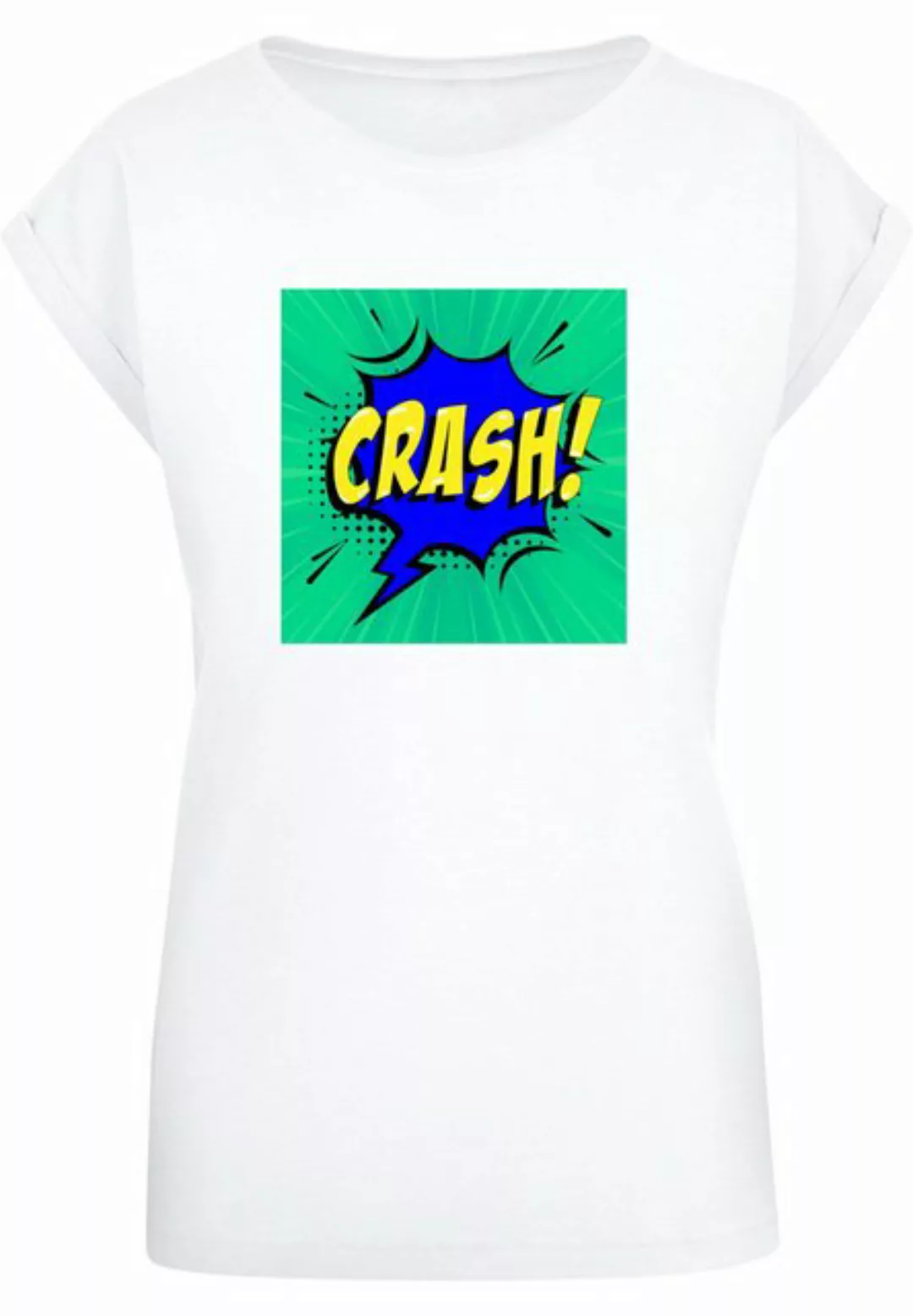 Merchcode T-Shirt Merchcode Damen Ladies CRASH Comic Extended Shoulder Tee günstig online kaufen