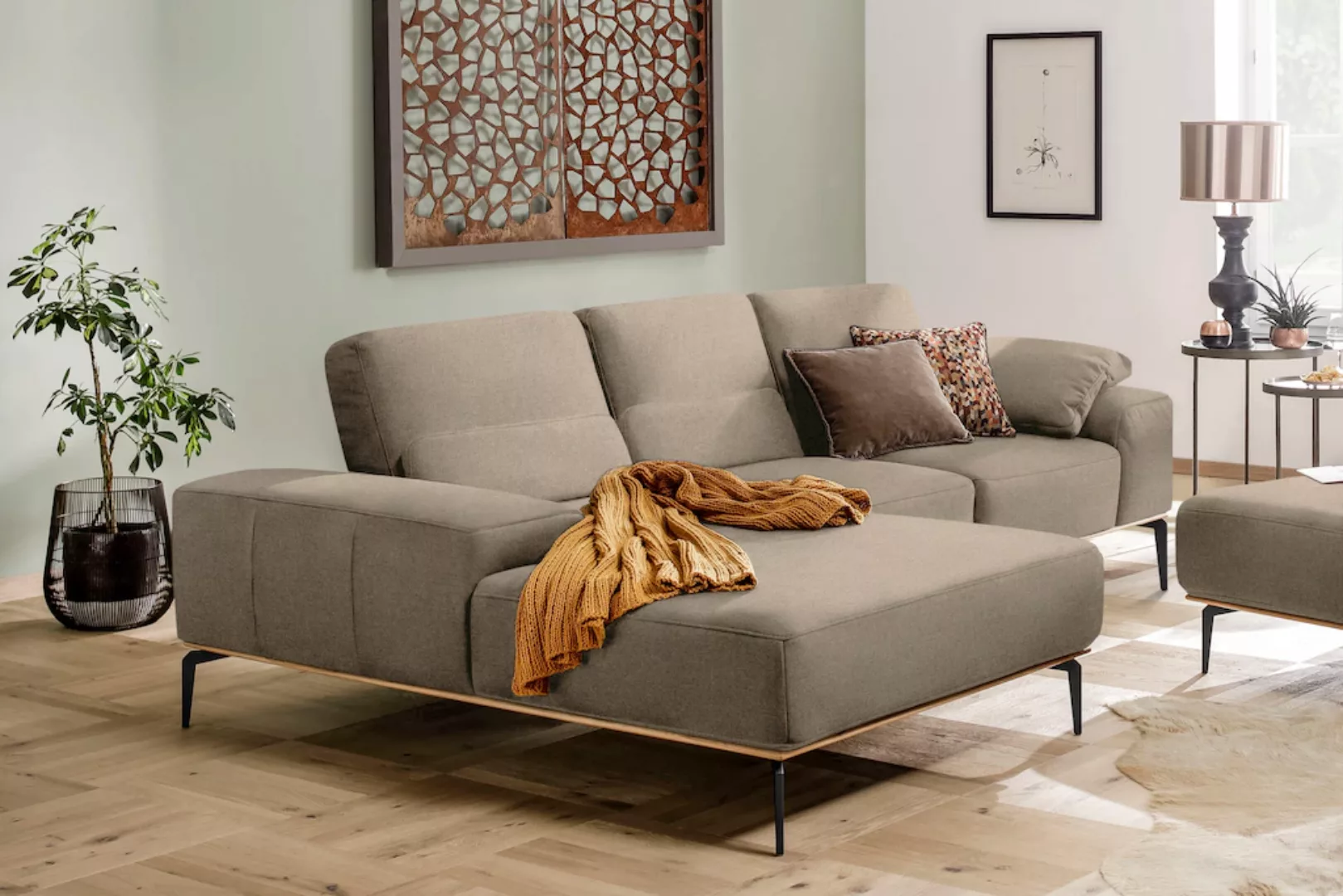 W.SCHILLIG Ecksofa "run, Designsofa mit tollem Sitzkomfort, bequem, L-Form" günstig online kaufen