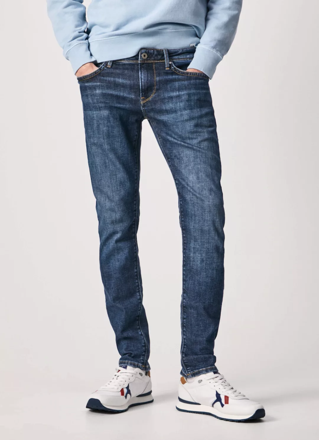 Pepe Jeans Herren Jeans Hatch - Slim Fit - Schwarz - Black Denim günstig online kaufen