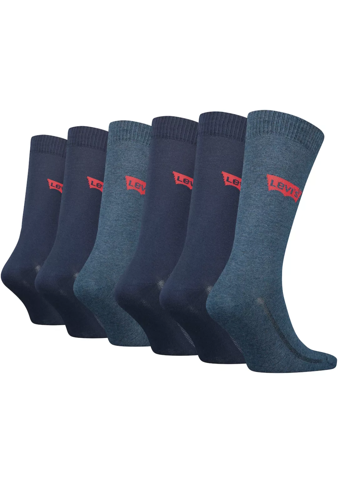 Levis Socken, (Packung, 6er-Pack), mit breitem Logobund günstig online kaufen