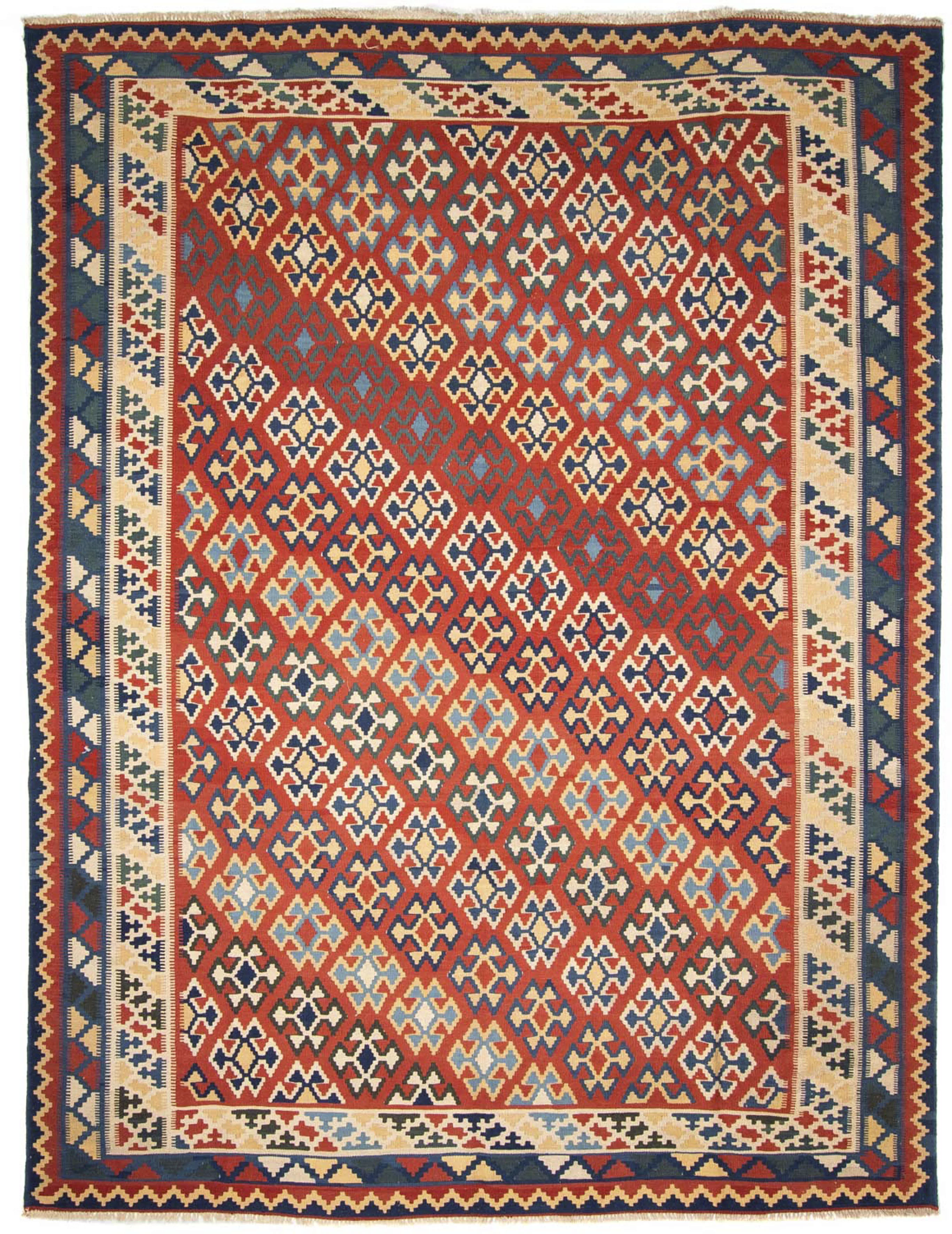 morgenland Wollteppich »Kelim - Oriental - 400 x 293 cm - dunkelrot«, recht günstig online kaufen