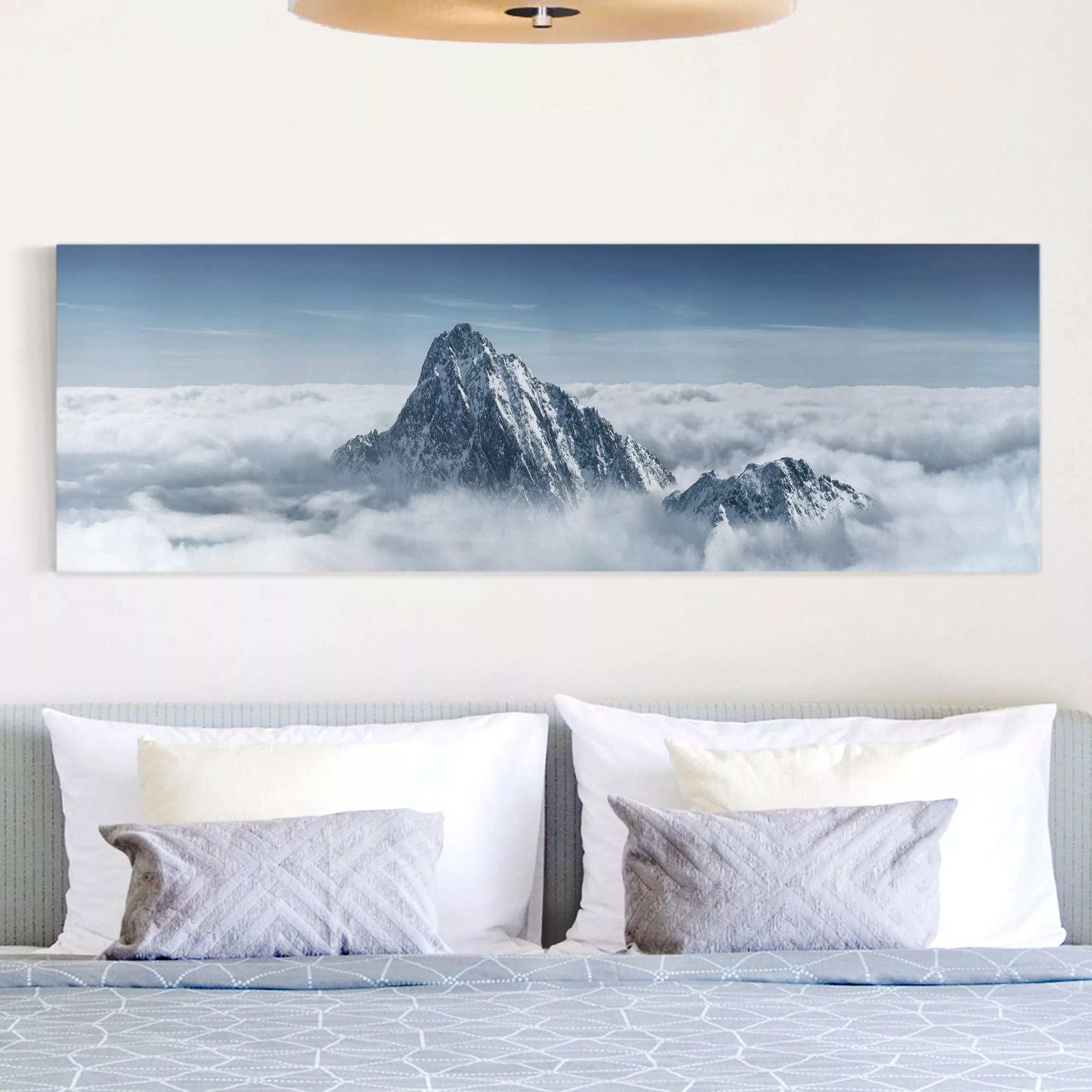 Leinwandbild Berg - Panorama Die Alpen über den Wolken günstig online kaufen