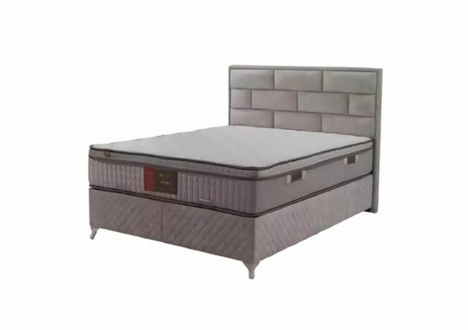 Xlmoebel Bett Luxuriöses Holz-Doppelbett mit eleganter Polsterung Matratze günstig online kaufen