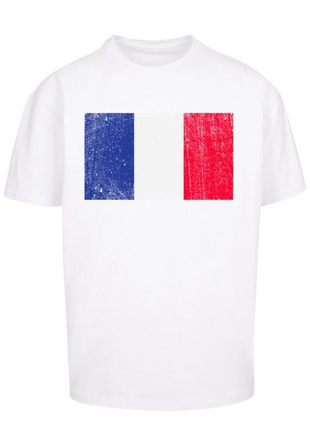 F4NT4STIC T-Shirt France Frankreich Flagge distressed Print günstig online kaufen