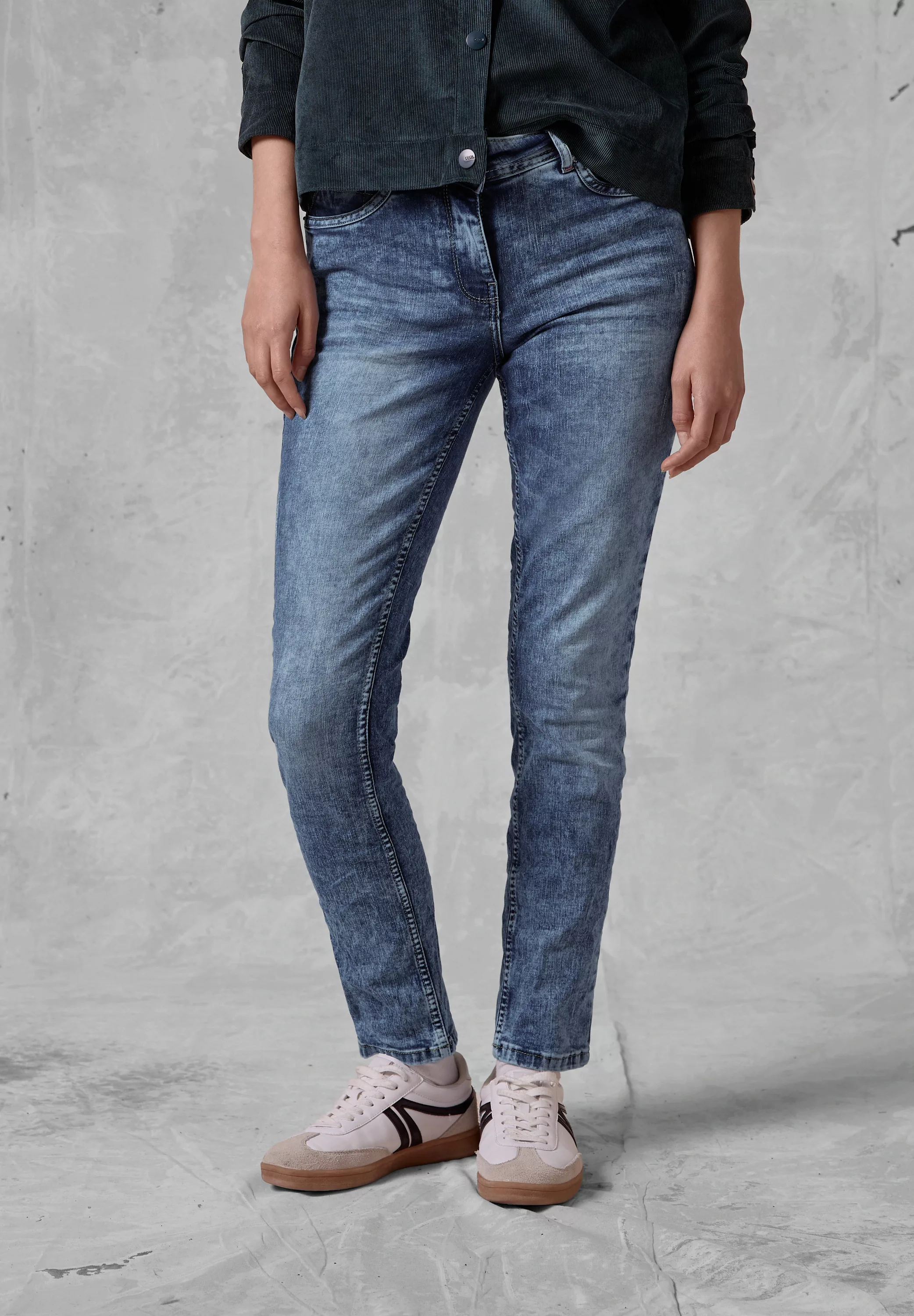 Cecil Slim-fit-Jeans, Middle Waist günstig online kaufen