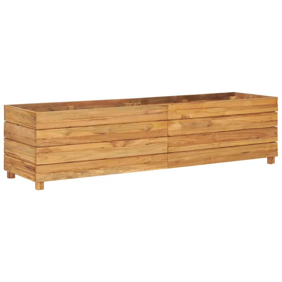 Hochbeet 150x40x38 Cm Teak Altholz Und Stahl günstig online kaufen