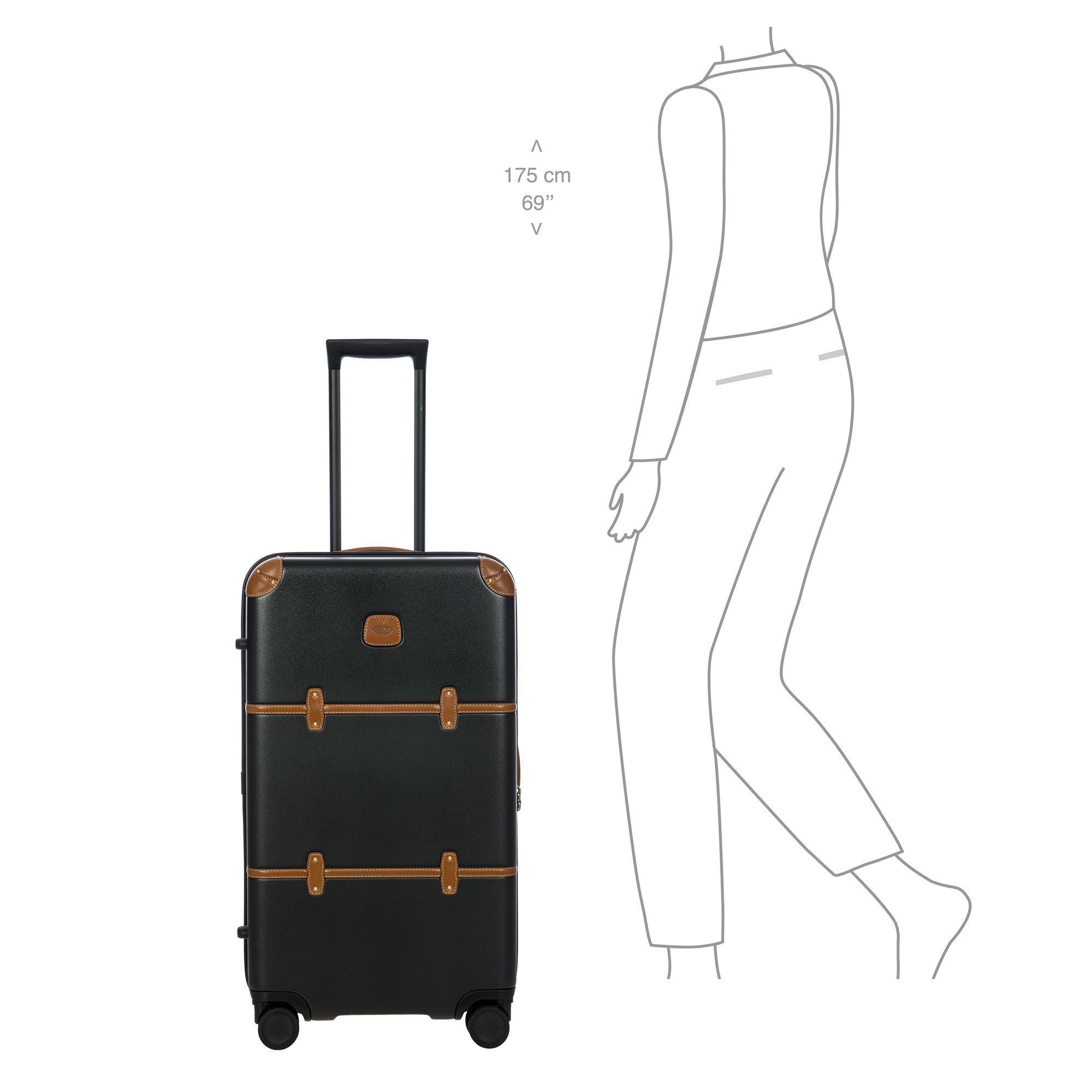 Bric's Hartschalen-Trolley Bellagio, 4 Rollen, Polypropylen günstig online kaufen
