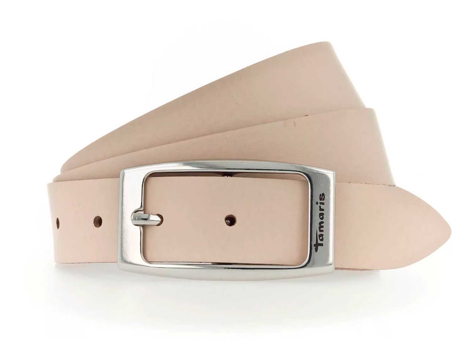 Tamaris Ledergürtel, mit glänzender Schließe in tollen Basic-Farben günstig online kaufen