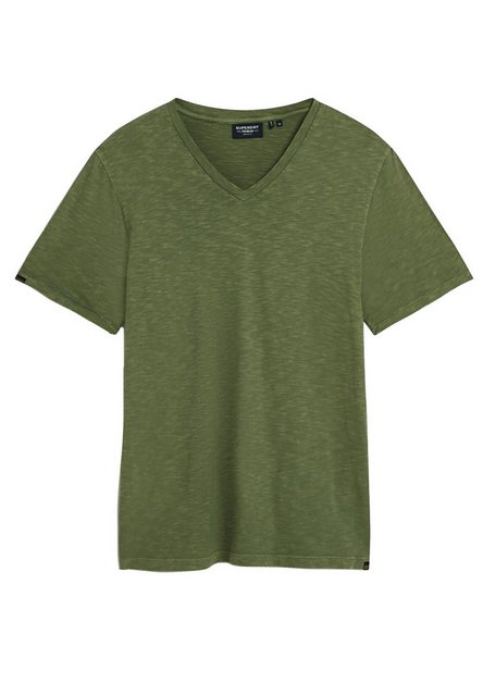Superdry T-Shirt Superdry Herren T-Shirt V NECK SLUB SS Sea Spray Green günstig online kaufen
