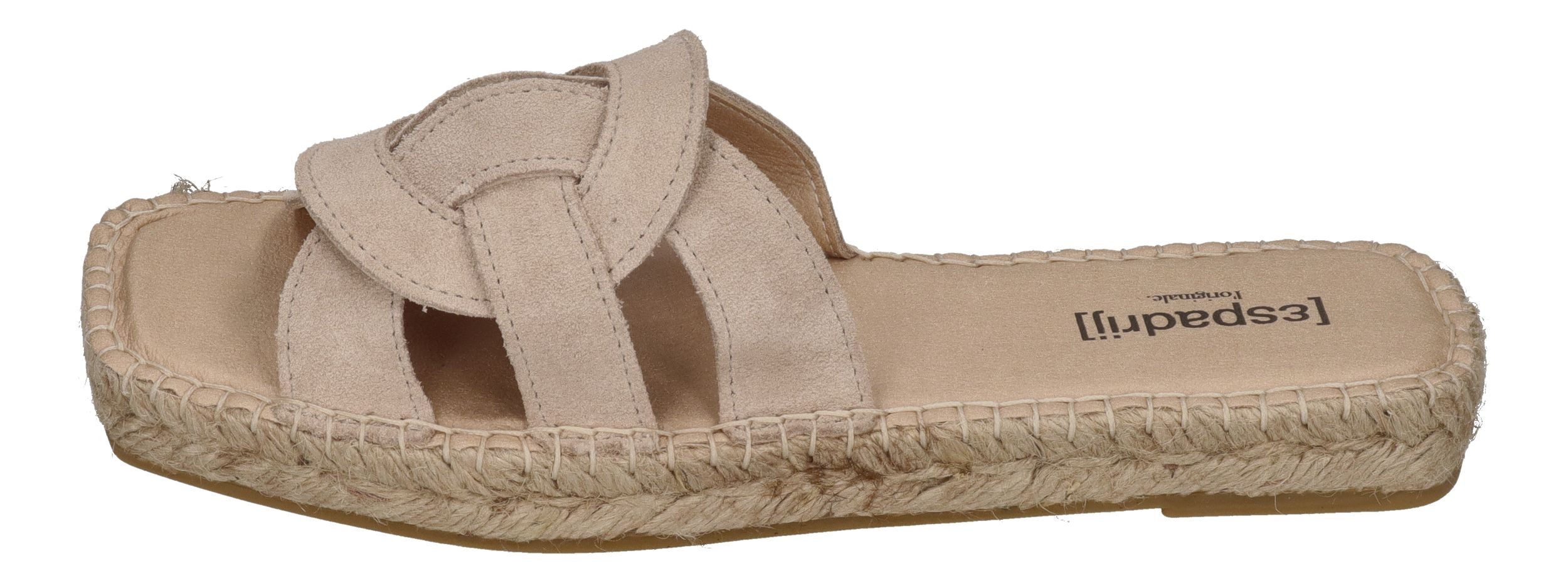 espadrij l´originale TOURS VELOUR Pantolette Beige günstig online kaufen