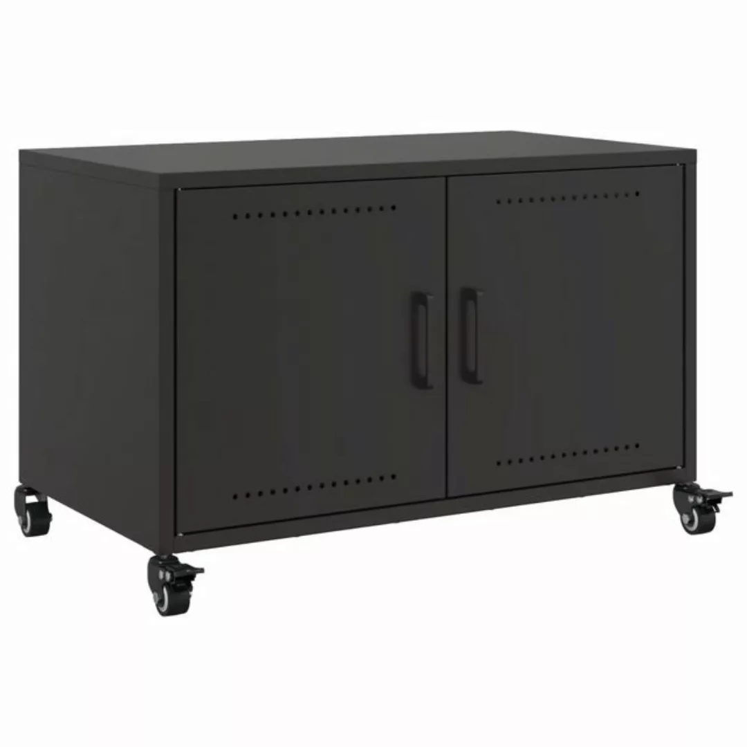 vidaXL TV-Schrank TV-Schrank Schwarz 68x39x43,5 cm Kaltgewalzter Stahl (1-S günstig online kaufen