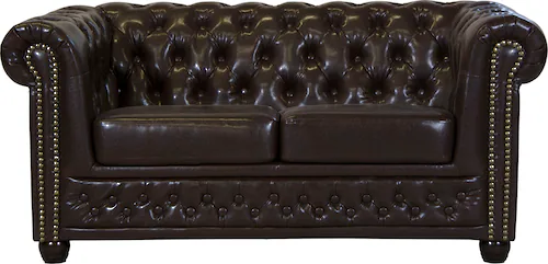 Home affaire Chesterfield-Sofa "Rysum", Chesterfield-Optik, in 2 Bezugsqual günstig online kaufen