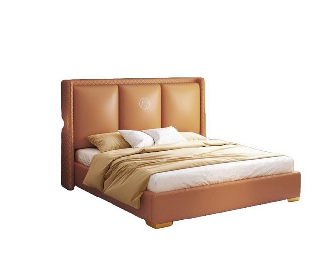 JVmoebel Bett, Bett Orange Schlafzimmer Design Möbel Moderne Luxus Betten günstig online kaufen