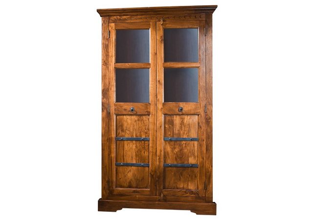 Massivmoebel24 Dreh-/Schwebetürenschrank (Eckschrank Akazie 108x57x183 honi günstig online kaufen