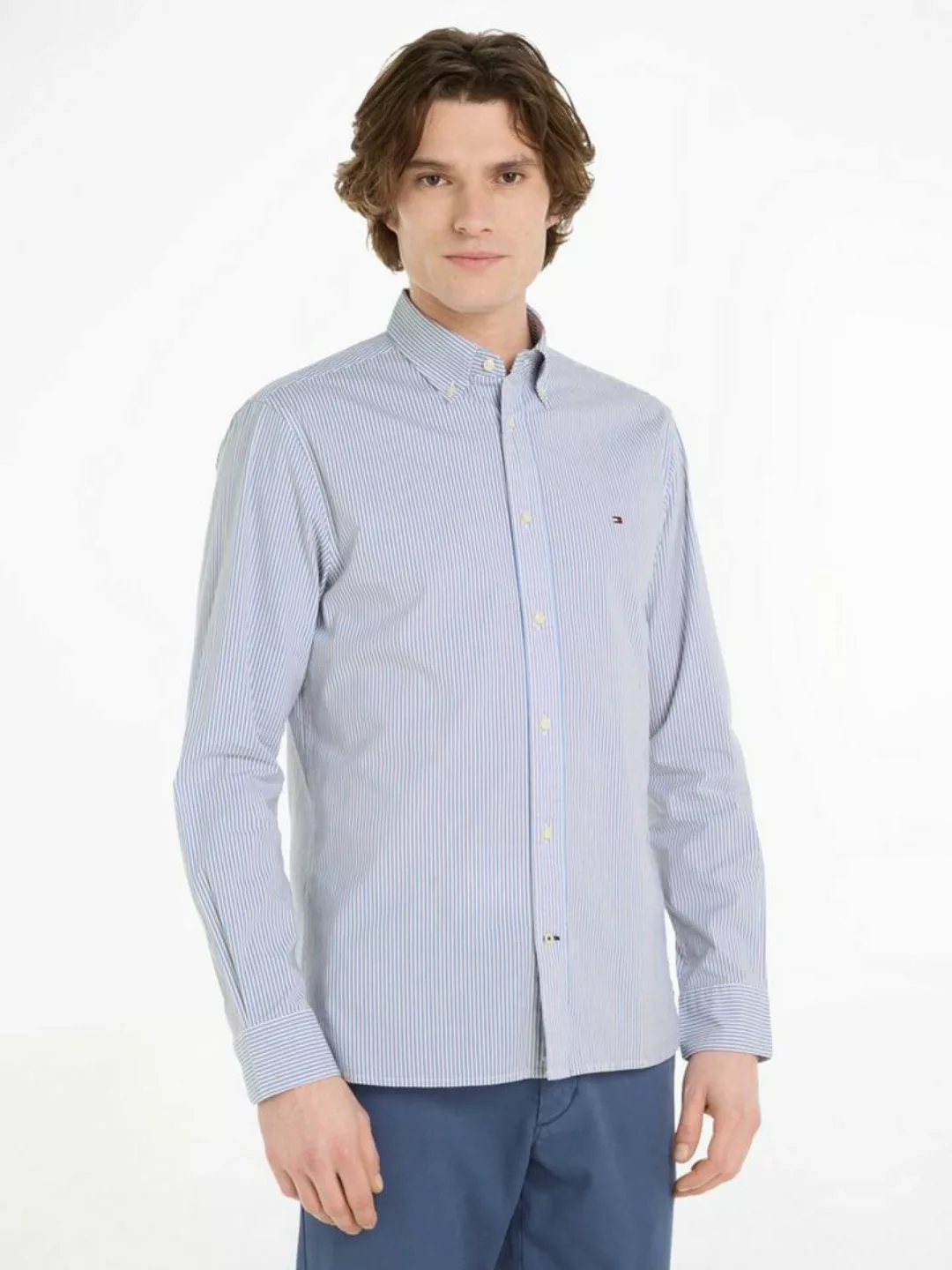 Tommy Hilfiger Langarmhemd FLEX MULTI STRIPE RF SHIRT günstig online kaufen