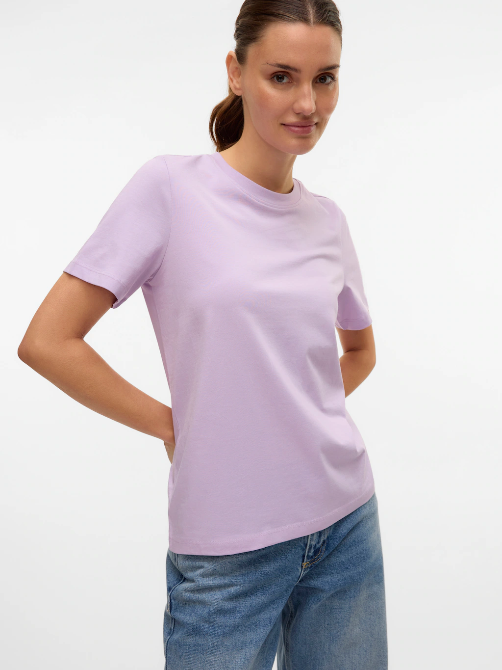 Vero Moda Kurzarmshirt "VMPAULINA SS T-SHIRT GA JRS NOOS" günstig online kaufen