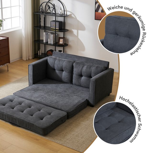 PHOEBE CAT Schlafsofa, Polstersofa Bettsofa Schlafcouch, 2-Sitzer Sofa mit günstig online kaufen