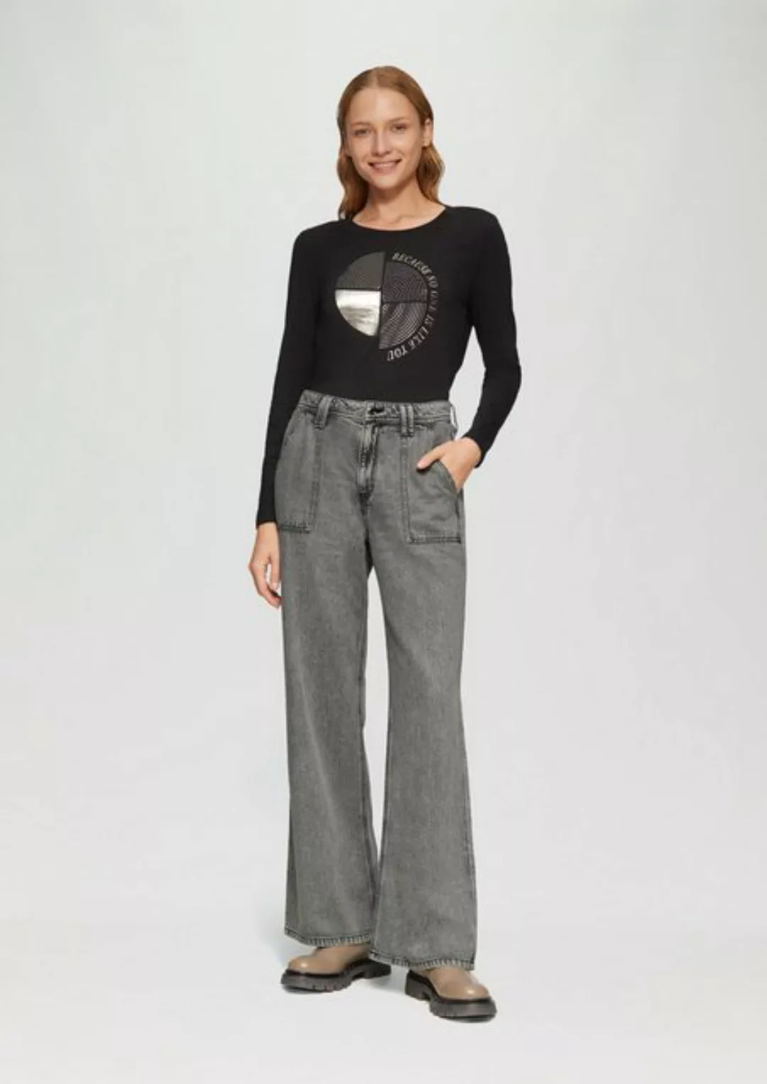 s.Oliver 5-Pocket-Jeans Jeans Suri / Regular Fit / High Rise / Wide Leg günstig online kaufen