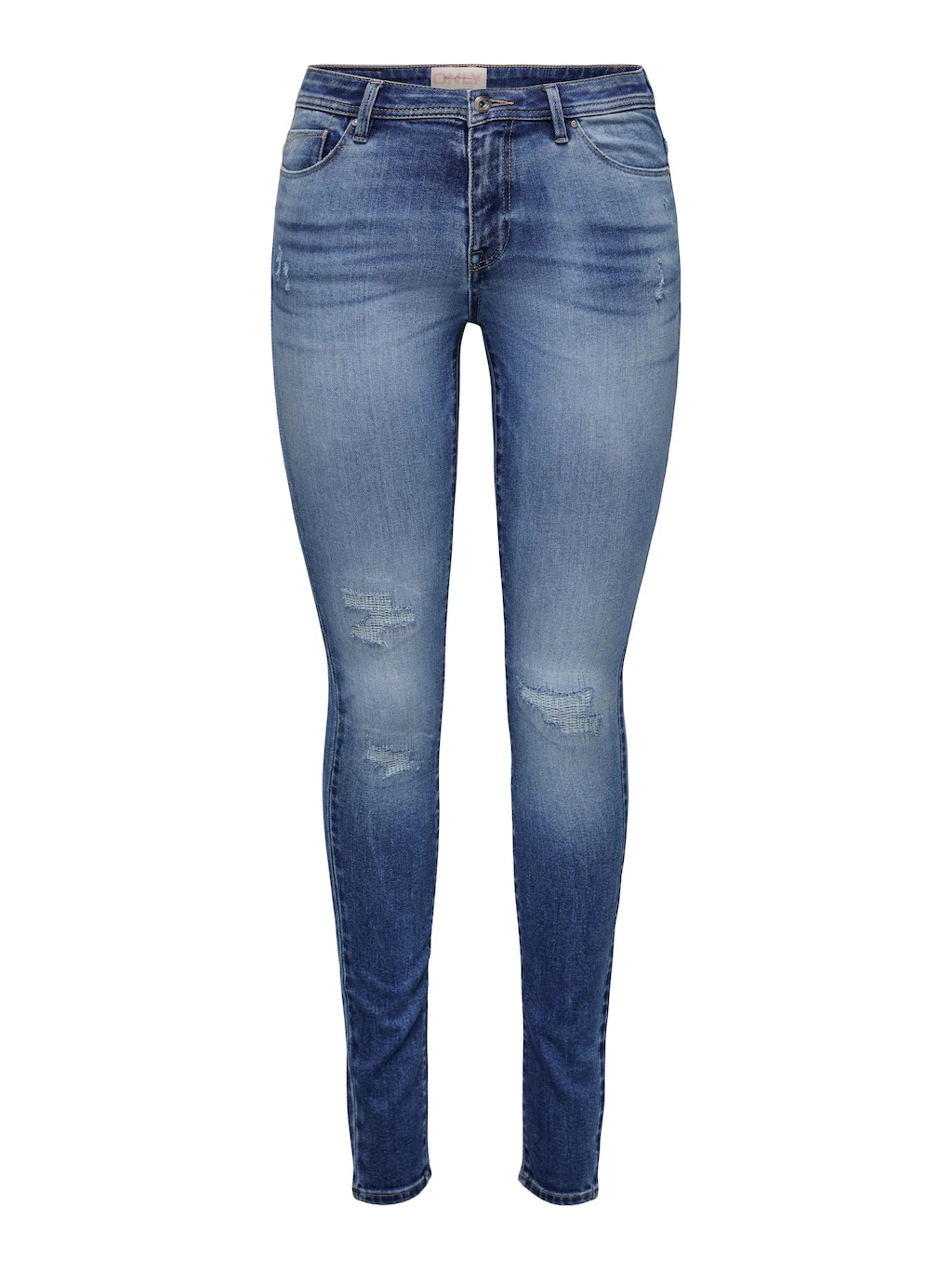 ONLY Skinny-fit-Jeans "ONLSHAPE REG SKINNY DNM GEN857", mit Destroyed Effek günstig online kaufen