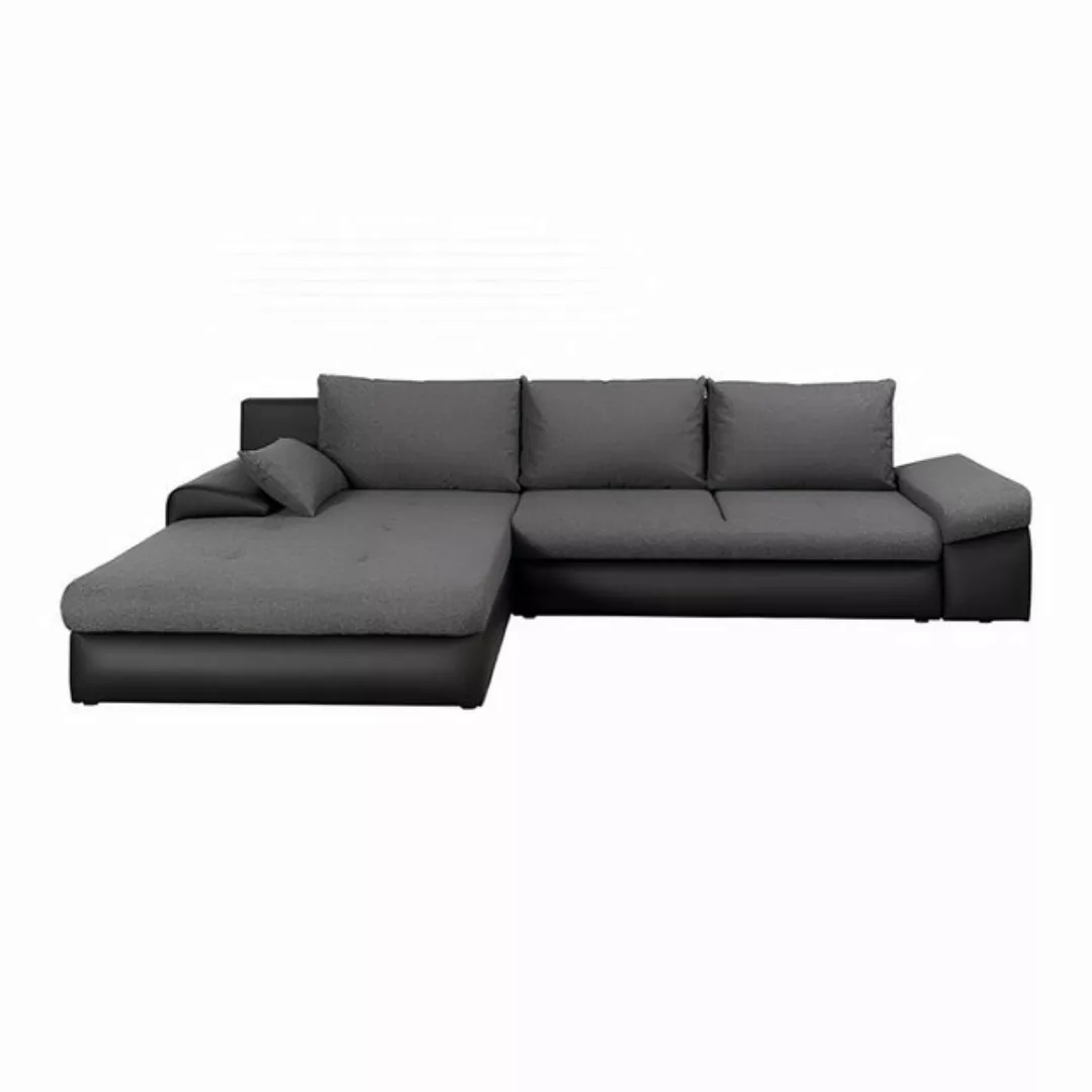 Xlmoebel Sofa Wohnzimmer Eckcouch mit Schlaffunktion und Textilbezug, Herge günstig online kaufen