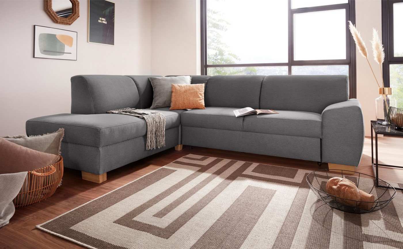 DOMO collection Ecksofa "Incanto L-Form", wahlweise mit Bettfunktion günstig online kaufen