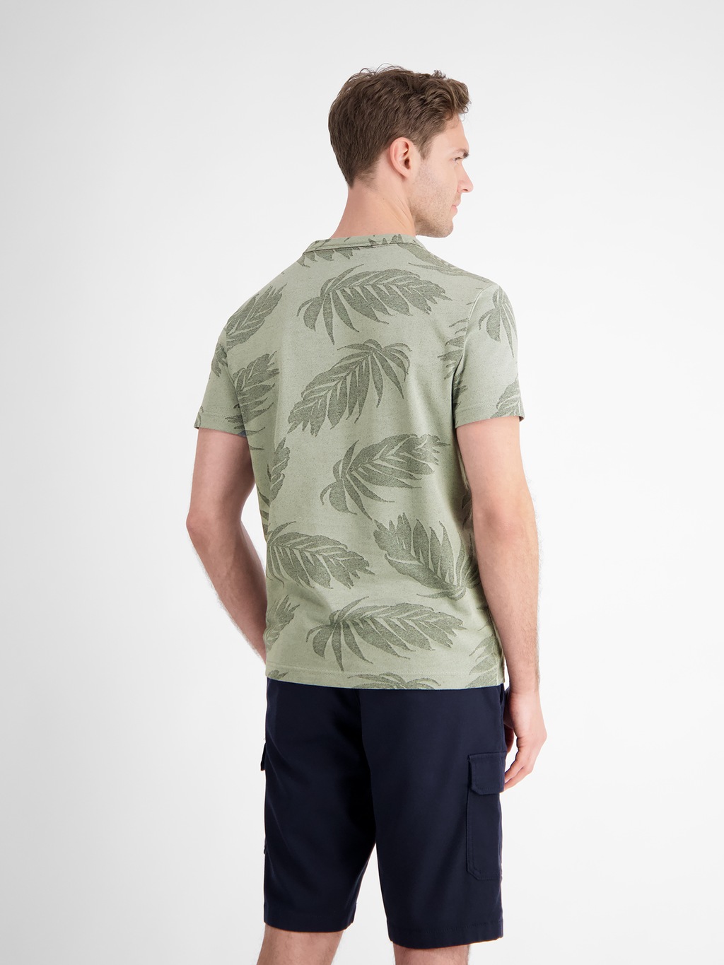 LERROS T-Shirt "LERROS Jacquard T-Shirt für Herren" günstig online kaufen