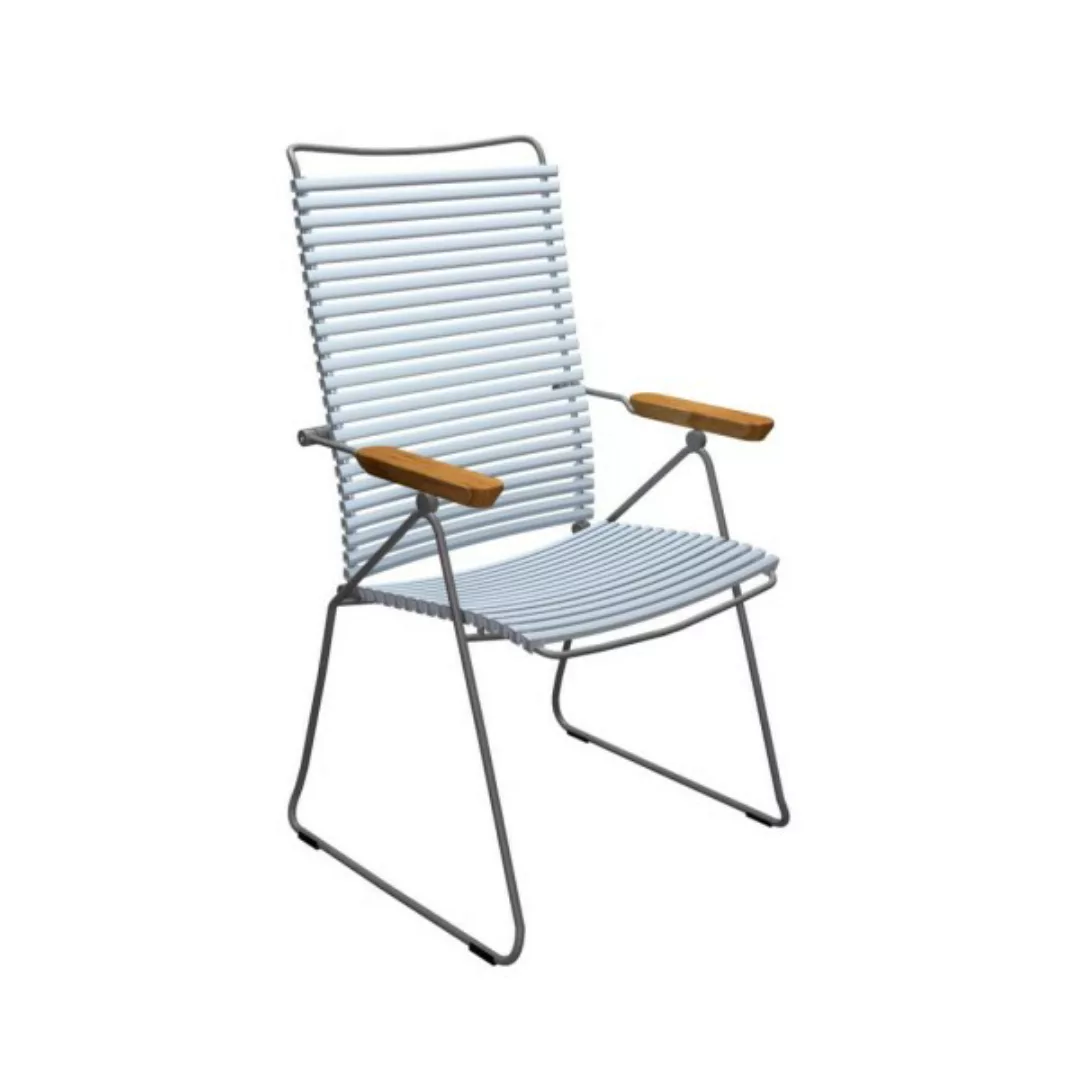 Outdoor Stuhl Click verstellbare Rückenlehne pastell hellblau günstig online kaufen