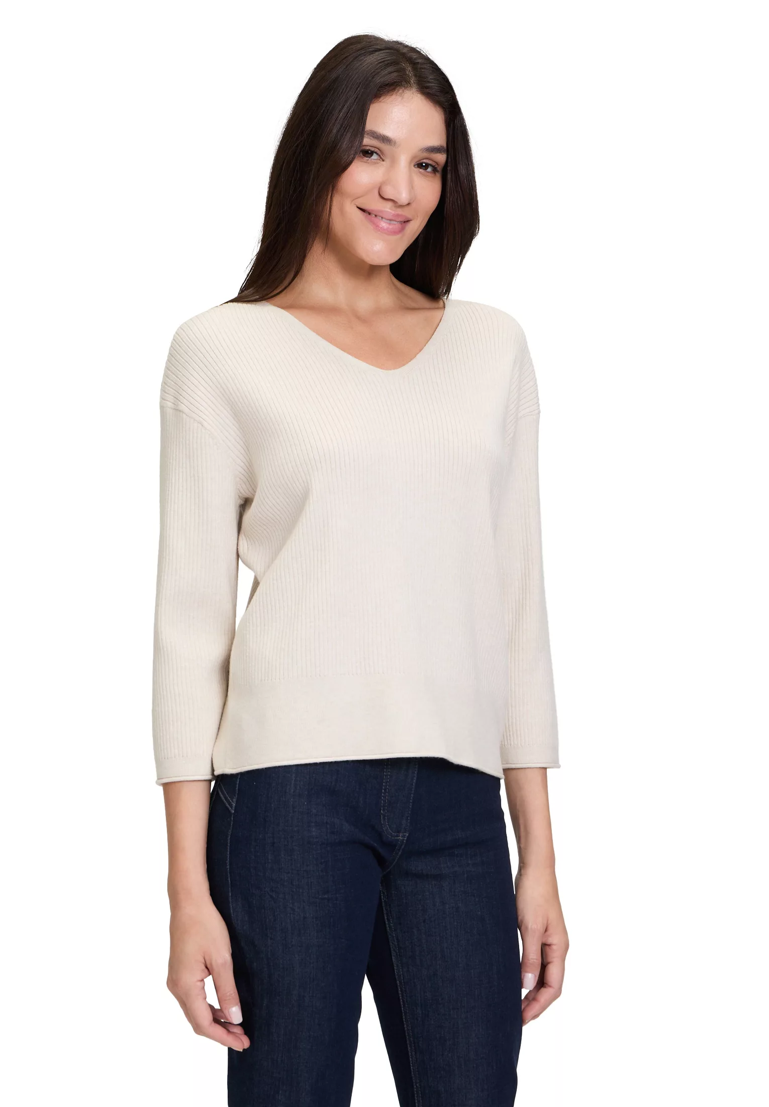 Betty Barclay Strickpullover Betty Barclay Feinstrickpullover mit V-Ausschn günstig online kaufen