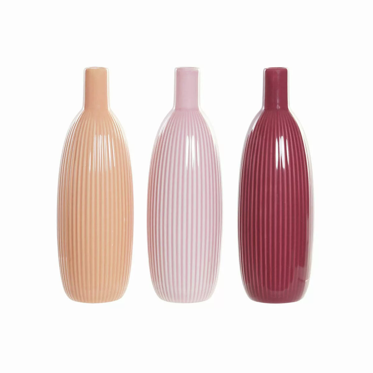 Vase Dkd Home Decor Rosa Porzellan Shabby Chic Koralle Terrakotta (3 Pcs) ( günstig online kaufen