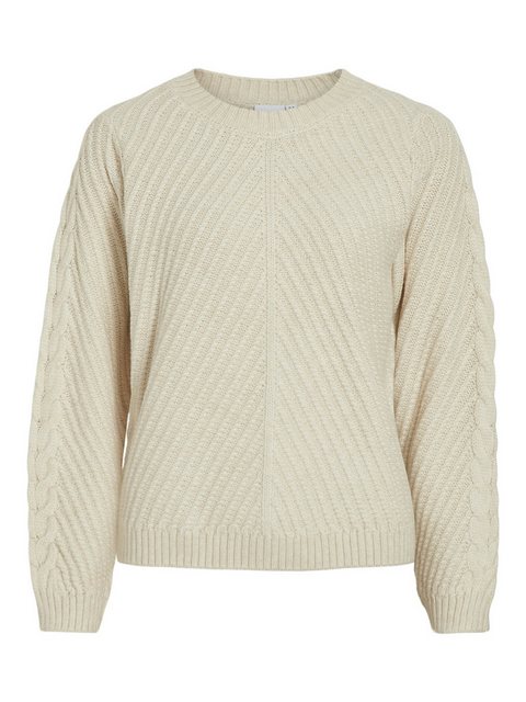 Vila Strickpullover VIERIN L/S O-NECK CABLE KNIT TOP/BF günstig online kaufen