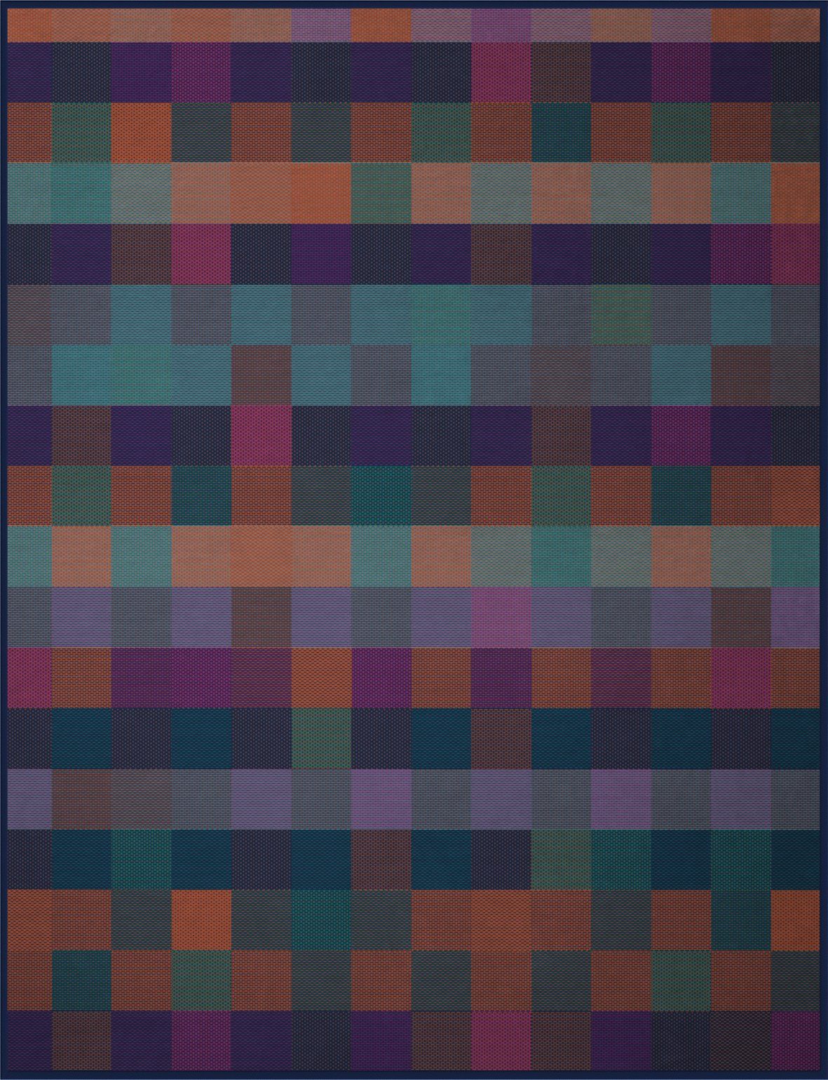 Wohndecke Dark Plum, bunt karierte Sofadecke günstig online kaufen