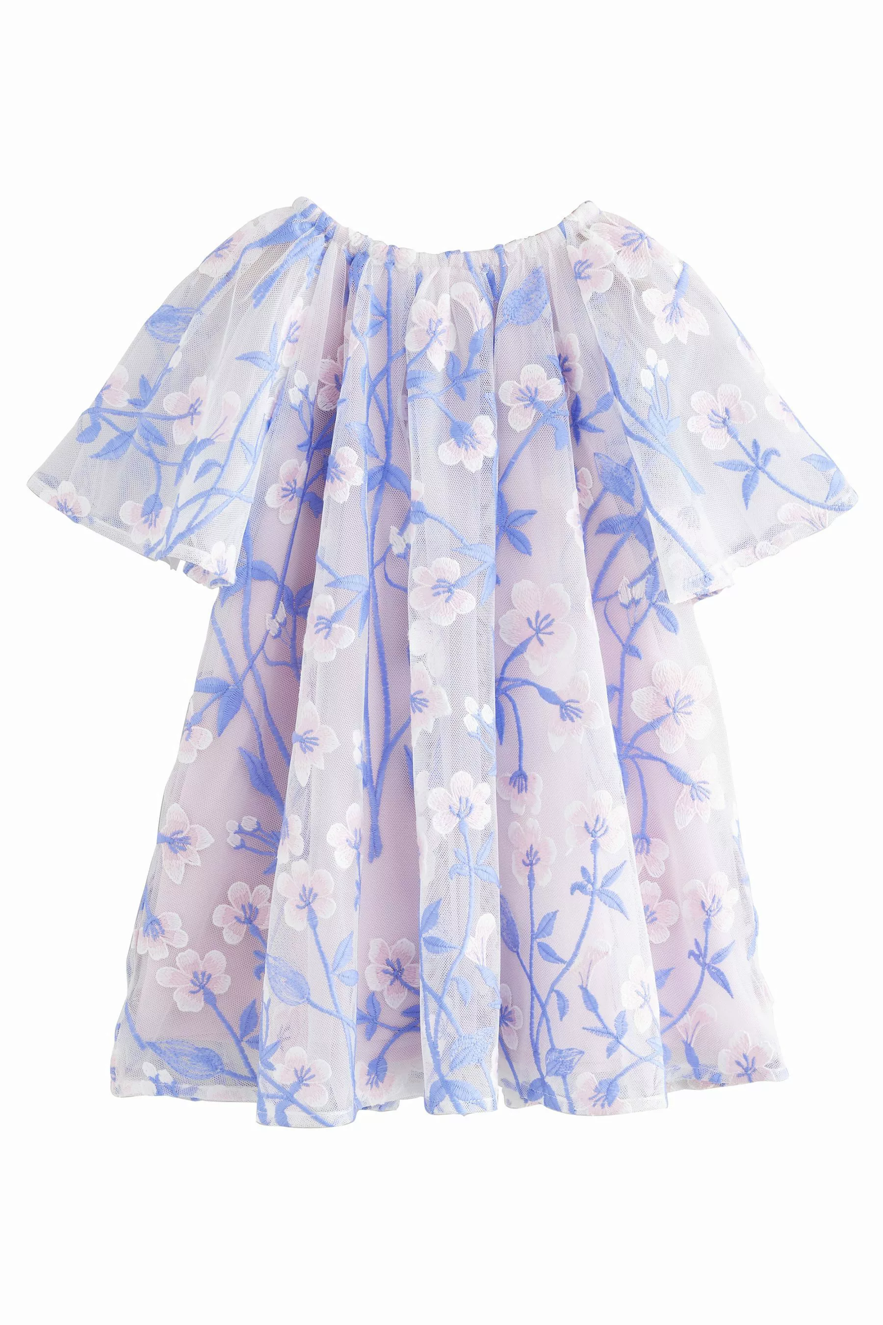 Next Tüllkleid Besticktes Kleid aus Netzstoff günstig online kaufen