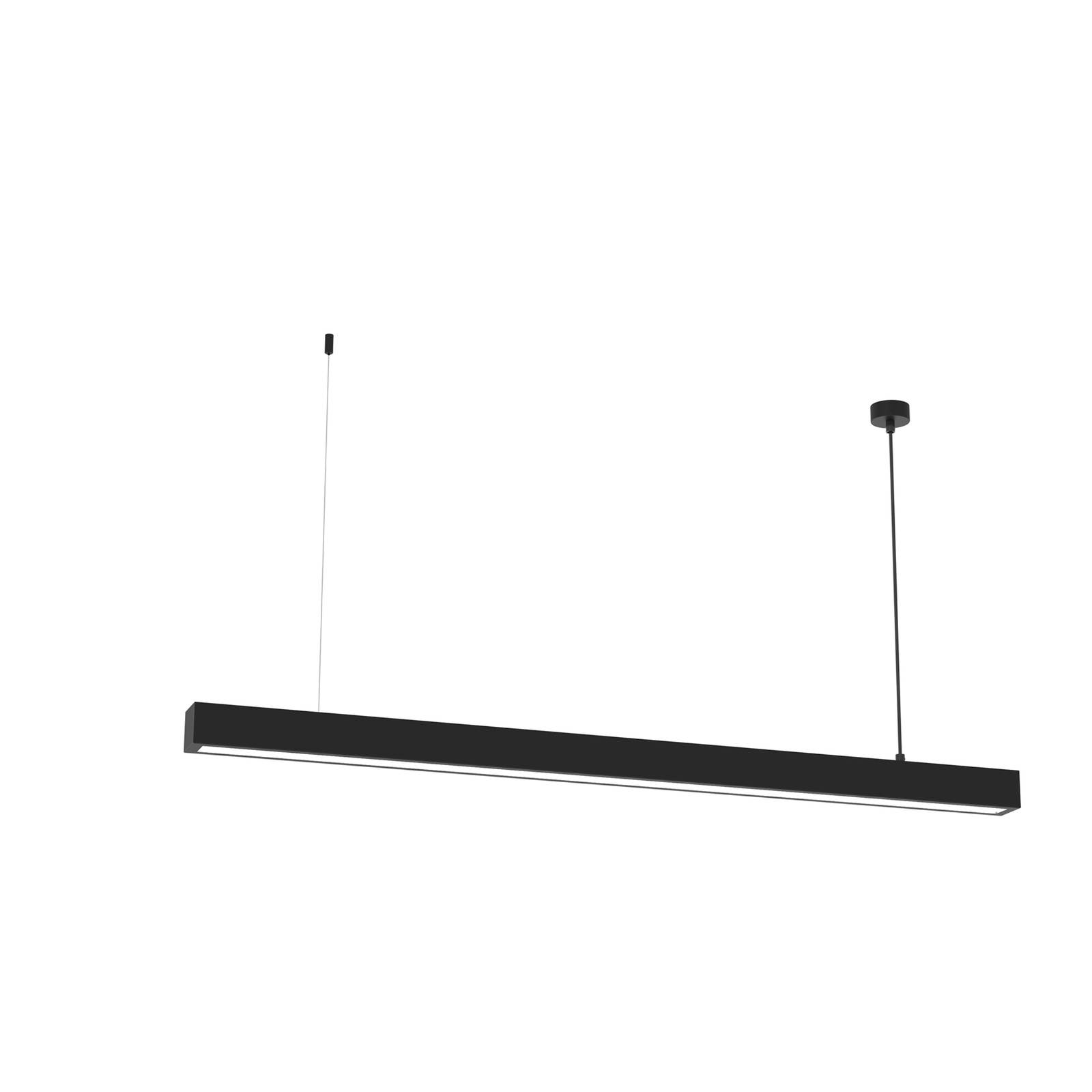 Hängeleuchte Lungo, schwarz, Länge 124 cm günstig online kaufen