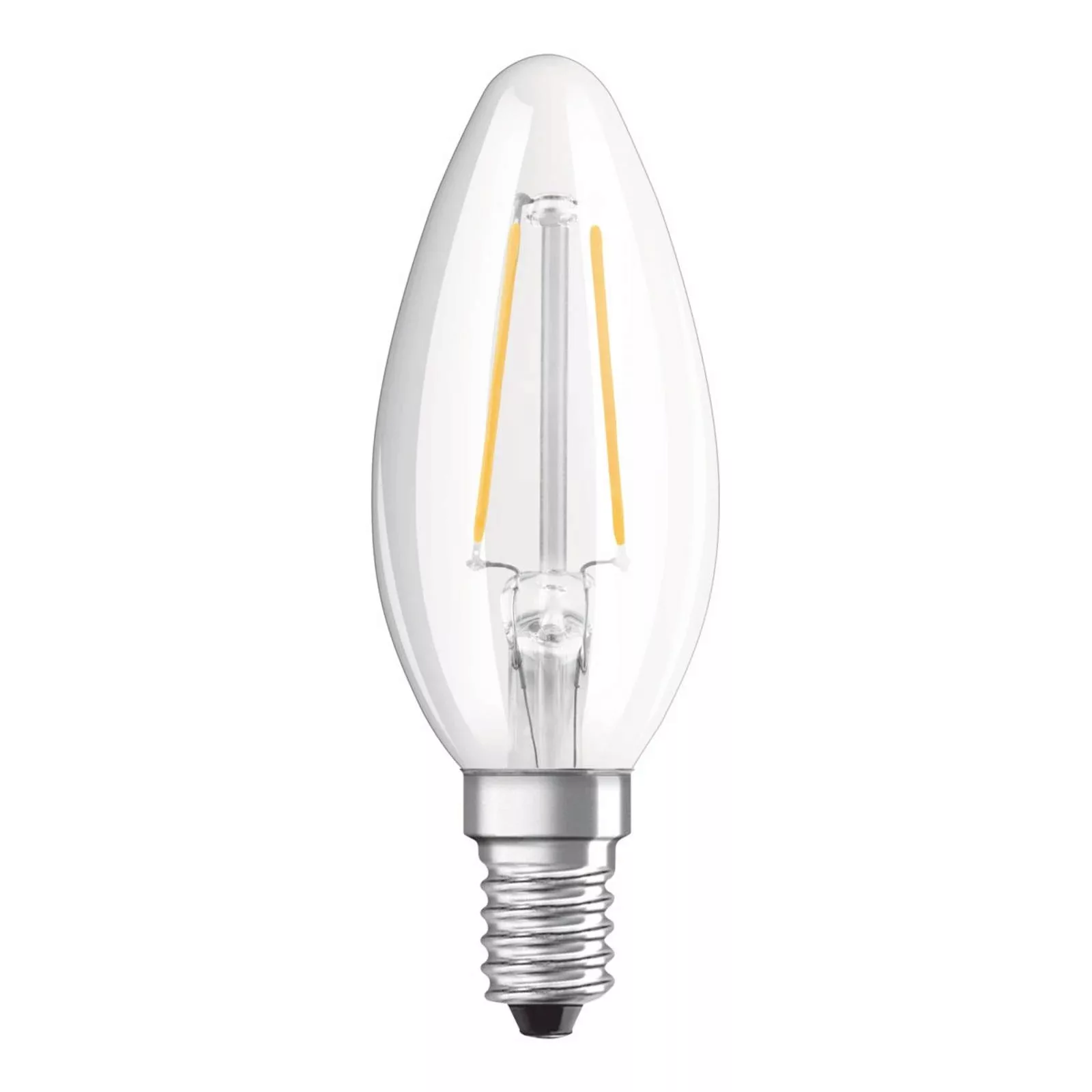 Osram LED-Leuchtmittel E14 Kerzenform 1,5 W Warmweiß 136 lm 10 x 3,5 cm (H günstig online kaufen