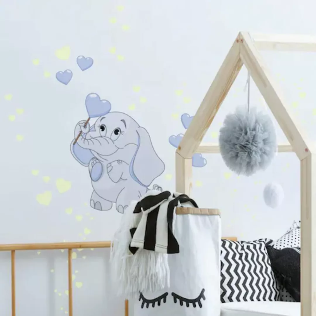 Wall-Art Wandtattoo »Elefantenbaby Leuchtsticker«, (1 St.), selbstklebend, günstig online kaufen