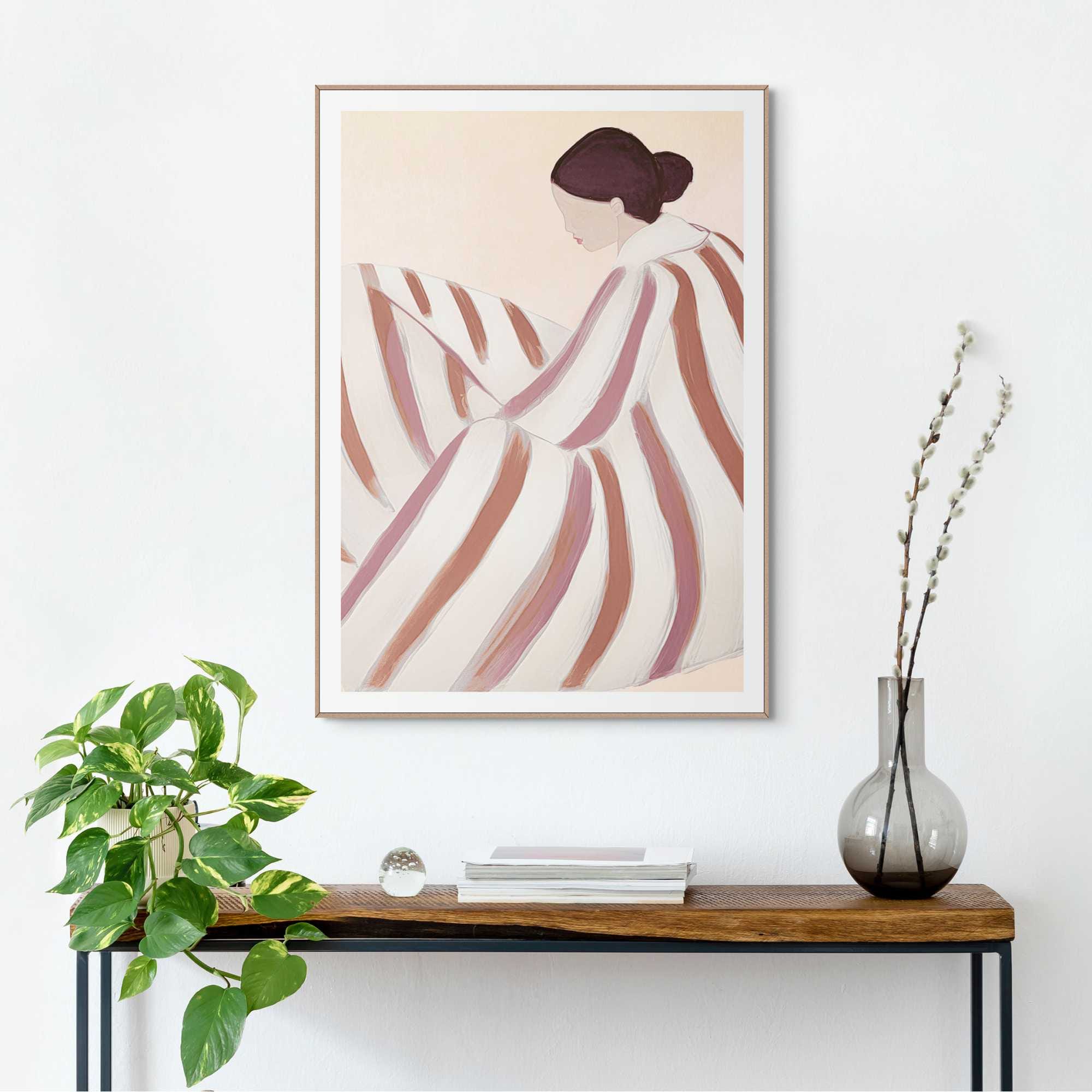 Reinders Bild mit Rahmen "Striped Figure" günstig online kaufen