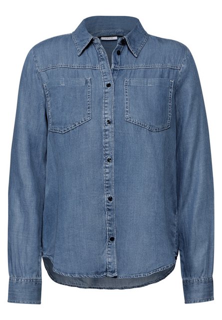 Cecil Langarmbluse, in Denim-Optik günstig online kaufen