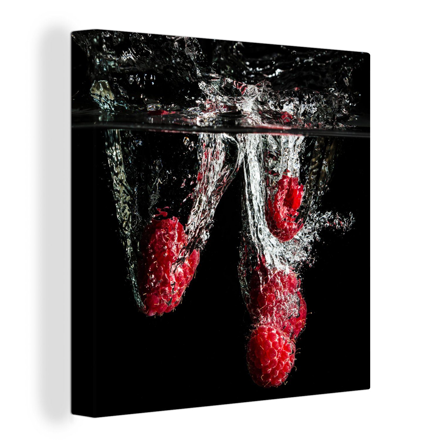 OneMillionCanvasses® Leinwandbild Himbeeren - Obst - günstig online kaufen