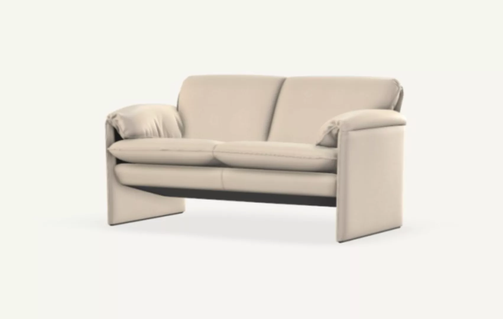 Sofa Leder Beige 147 cm breit von Leolux Bora-Bora günstig online kaufen