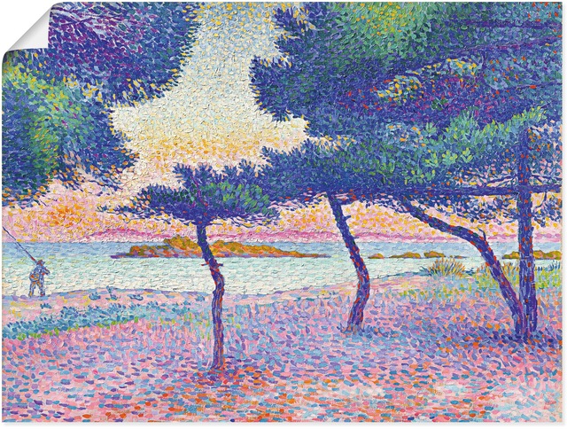 Artland Kunstdruck "Der Strand von Saint-Clair. 1896", Wiesen & Baumbilder, günstig online kaufen